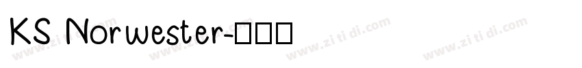KS Norwester字体转换